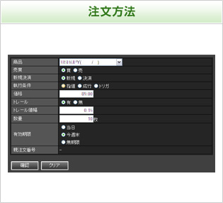 注文方法