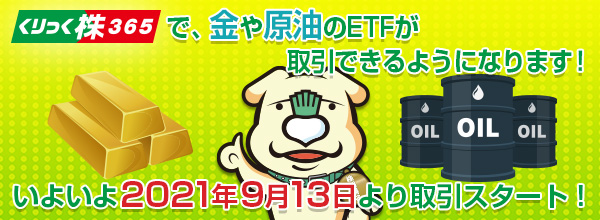 金や原油のETFが取引できる！