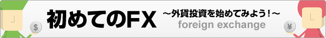 初めてのFX ～外貨投資を始めてみよう！～ foreign exchange