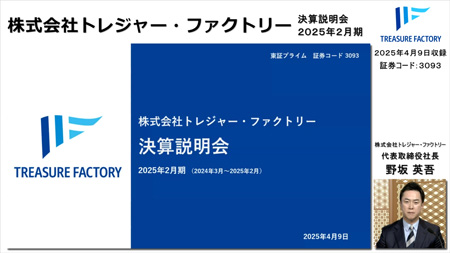株式会社トレジャー・ファクトリー（3093）