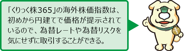 （例）NYダウをくりっく株365で買った場合