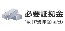 必要証拠金1枚（1取引単位）あたり