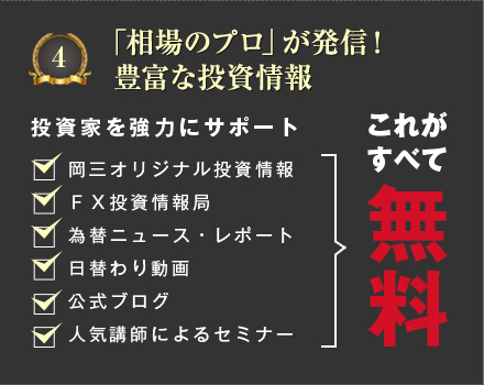 「相場のプロ」が発信！豊富な投資情報